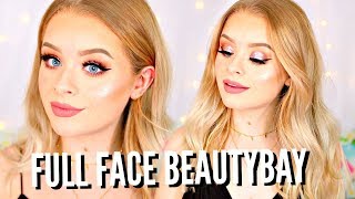 FULL FACE OF BEAUTYBAY PROM MAKEUP TUTORIAL AD  sophdoesnails [upl. by Pantin]