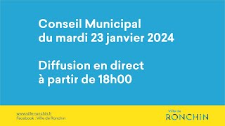 Conseil Municipal du 23 janvier 2024 [upl. by Rillings]