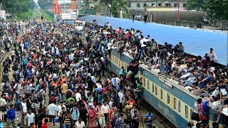 Bangladesh Eid holidaymakers start leaving Dhaka en masse  AFP [upl. by Harolda]