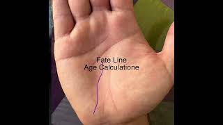 How to Calculate the Age of a Person Using Palmistry  Fate Line Age Estimation [upl. by Reiko224]