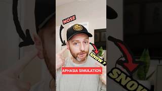 What Aphasia Sounds Like Aphasia Simulation occupationaltherapy [upl. by Nerraf]