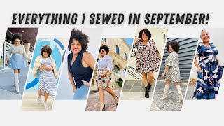 Everything I sewed in September I made 8 garments [upl. by Adnohsal]