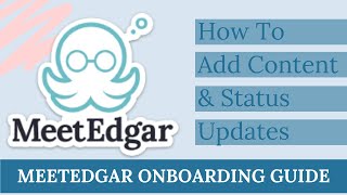 How To Add Content To MeetEdgar [upl. by Airdnaed]