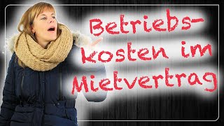 Aufstellung der Betriebskosten im Mietvertrag 📋📃 JederkannImmobilien [upl. by Carolyn165]