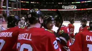 Brent Seabrook OT goal  March 1st 2013 [upl. by Ainos]