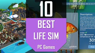 TOP 10 LIFE SIM Games  Best Simulation Games for PC [upl. by Yreme262]