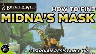 Legend of Zelda Breath of the Wild  Midnass Helmet Location GUARDIAN RESISTANCE UP [upl. by Hgielac]