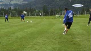 torwartdeTorwarttraining mit T Schlieck  Direktes Passspiel im Dreieck [upl. by Nwahsad]