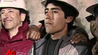 Raw Video Last Trapped Chilean Miner Rescued [upl. by Ruiz]