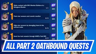 Fortnite Complete Oathbound Part 2 Quests  How to Complete Oathbound Challenges Fortnite Chapter 4 [upl. by Tterab]