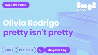 Olivia Rodrigo  pretty isnt pretty Karaoke Piano [upl. by Lebazej]