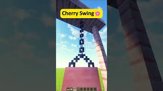 Minecraft Cherry Swing 🌸TUTORIAL shorts minecraft [upl. by Kcirederf]