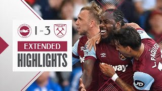 Extended Highlights  Hammers Blow Away Brighton  Brighton 1  3 West Ham  Premier League [upl. by Aikim]