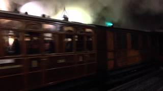 Met Locomotive no 1 steam train through Baker Street Station [upl. by Adnolay423]