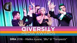 Diversity Media Awards 2016  Malika Ayane  Blu amp Tempesta [upl. by Adnoma]