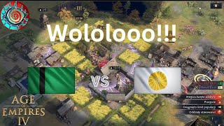 Sułtanat Delhijski vs Japonia AoE4 1v1PL Wololooo [upl. by Elliven771]