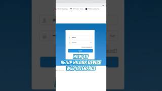 How To Setup HiLook Device Via Web Interface shorts cctv hilook cctvcamera [upl. by Arnulfo]