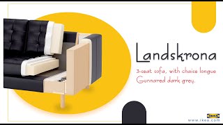 Sofa  LANDSKRONA  3 Seat Sofa  IKEA Furniture  Sofa Bed  ikea [upl. by Peednas714]