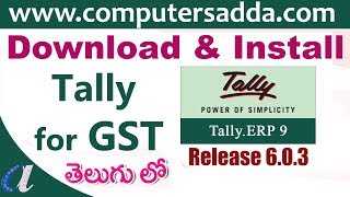 Download amp Install Tally GST Version wwwcomputersaddacom [upl. by Ilene929]