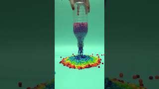 Reverse Colored Plastic Beads in a Bottle Oddly Satisfying [upl. by Dupin]