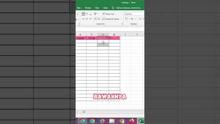 Cara Cepat Membuat Kolom Tanda Tangan di Excel excel belajarmicrosoftoffice exceltips [upl. by Smiga]