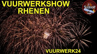 Vuurwerkshow Rhenen  Vuurwerk24  VUURWERK  FIREWORKS [upl. by Oralie851]