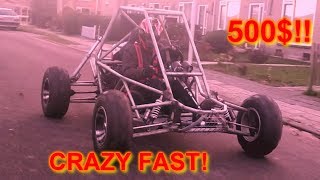 Homemade 600cc KAWASAKI BUGGYCrosskart buildtest [upl. by Iives]