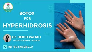 Hyperhidrosis  excessive sweaty hands botox Dr Dekid Palmo cosmetic surgeon [upl. by Maleeny]