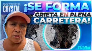 Se forma grieta en la carretera TenangoTenancingo  Noticias con Crystal Mendivil [upl. by Calloway]