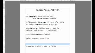 Tutorial Latein Nachhilfe Teil7 PPAmp4 [upl. by Libbey780]