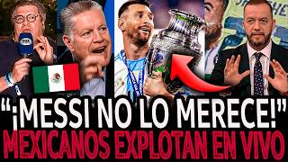 ¡MEXICANOS EXPLOTAN por MESSI CAMPEÓN REACCIONAN a la FINAL ARGENTINA vs COLOMBIA [upl. by Suriaj]