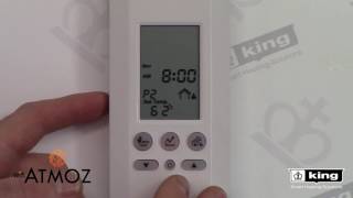 ATMOZ WIFI V20 Thermostat Manual Programming Your Schedule Programming With The Buttons [upl. by Jamil]