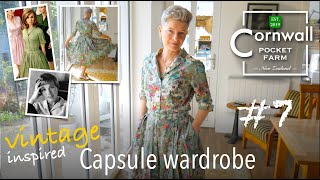 Julie Andrews  Vintage inspired CAPSULE WARDROBE  sew style inspo REVEAL  colourful shirt dress [upl. by Amaty]