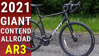 Aluminum All Road Contender  2021 Giant Contend AR 3 Review amp Weight [upl. by Farwell]