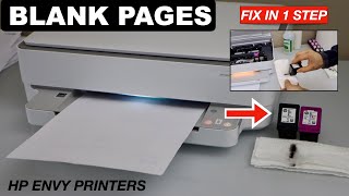 HP Envy Printing Blank Pages  Fix In 1 Easy Step [upl. by Kelwin254]