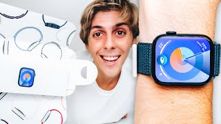 Apple Watch Series 9 Unboxing  Setup ⌚️‼️ NO DOUBLE TAP 🤯 [upl. by Barbaresi]