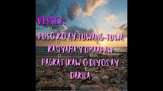 LABIS NA GALAK BY FAITHMUSIC MANILA  CHORDS AND LYRICS [upl. by Dannel]