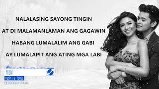 James Reid amp Nadine Lustre  Prom Never Not Love You OST Official Lyrics Video [upl. by Wallinga]