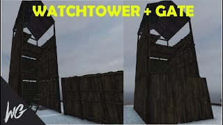 DAYZ How to Build a Watchtower  Gate [upl. by Alisa482]