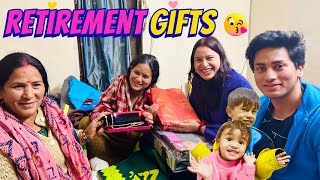 Chacha Ji Ke Retirement Gifts Unboxing 😍 Rashi Ko Shandaar Gifts Mila [upl. by Rabin]