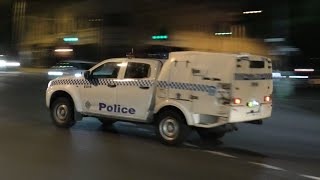 NSW Police Paddy Wagon Responding without Lights [upl. by Eahc]