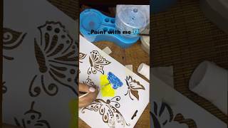 Painting on wood  Easy and quick painting for beginners  wood painting papercrafts trending [upl. by Letch]