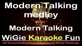 Backingtrack with lyrics Modern Talking medley  Modern Talking [upl. by Llehcal]