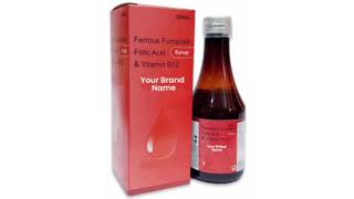 Your Brand Syrup Ferrous Fumarate Folic Acid amp Vitamin B12 Syrup [upl. by Larisa]