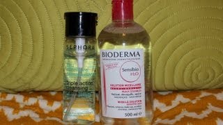 Bioderma vs Sephora Triple Action Cleansing Water [upl. by Lempres]