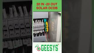 GEESYS Solar DCDB 20in 20out Ultimate Protection for your Solar 125KW Solar inverter and Solar Panel [upl. by Moritz175]