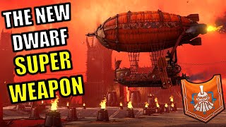 The Dwarfs Thunderbarge is a SUPER WEAPON  Thrones of Decay DLC  Total War Warhammer 3 [upl. by Arevle]