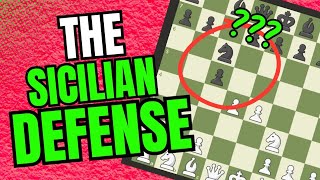 THE SICILIAN DEFENSE EXPLAINED ♟️chess chessgame chessopening [upl. by Haraf941]