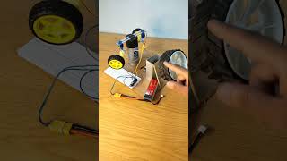 servo motor car steering project  DIY car steering  car steering working experiment diy car [upl. by Cressler]