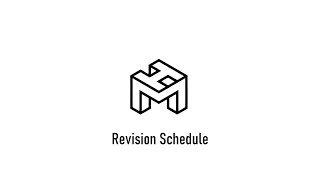 Revision Schedule [upl. by Annoyt]